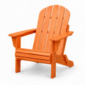 Silla Adirondack de Madera Naranja para Exterior