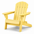 Silla Adirondack de Madera Amarilla 90x75x90 cm