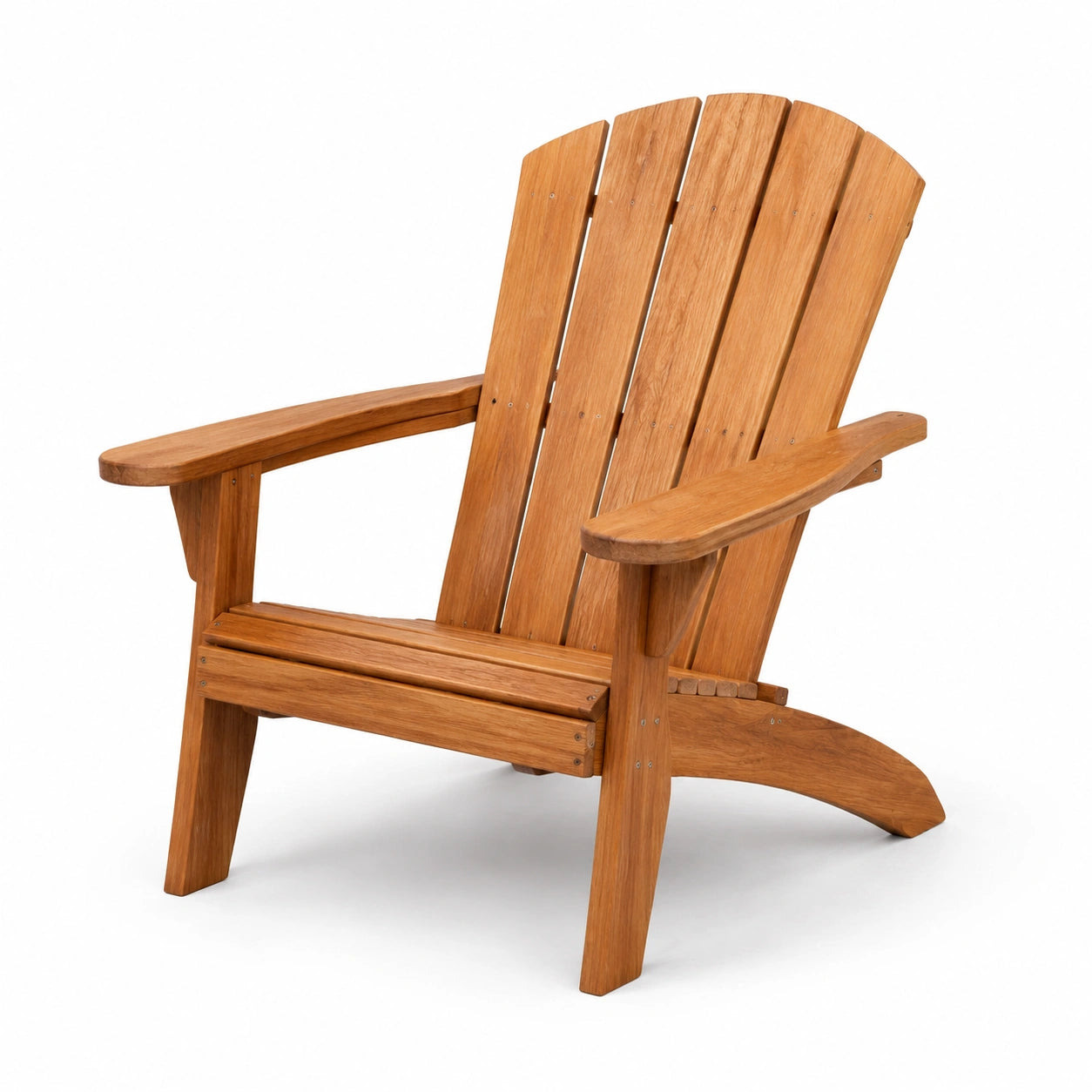 Silla Adirondack de Madera de Teca para Exterior, 87x75x90 cm